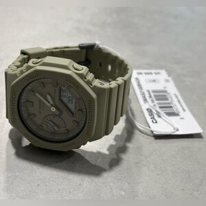 G-Shock GMA-S2100BA-3A Analog-Digital Watch with a Matte Green Resin Band NWT